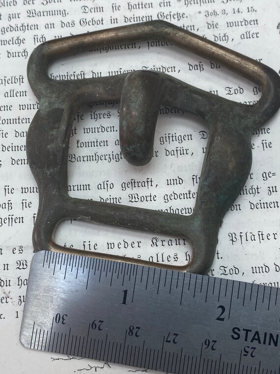 Vintage Brass Horse Bridle buckle - vintage brass… - image 4