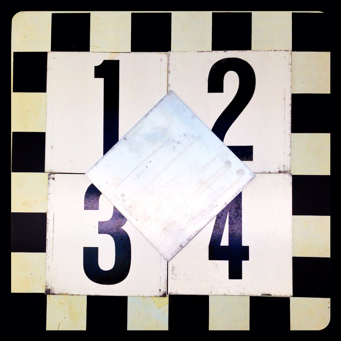 Heavy Aluminum Bus Route Number Plates 6 Through 50 Available 