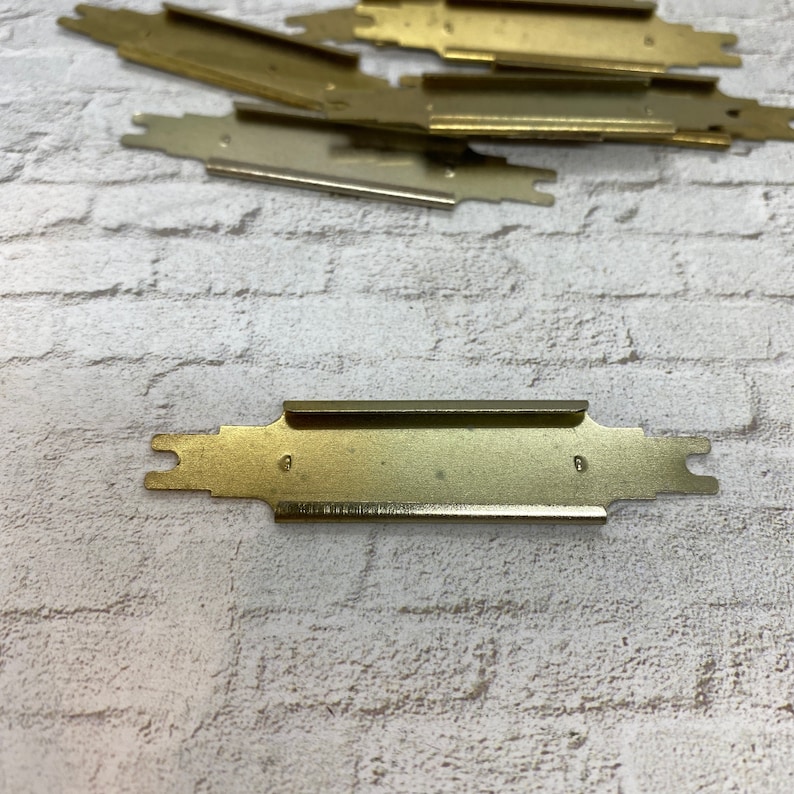 Vintage Brass Label Holders for Drawers Antique Drawer Pull Etsy