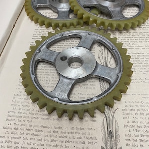 Large Industrial gear - 5.75&quot; large vintage steampunk gear -  huge Industrial cog Handles -  gear Handles - steampunk door handle
