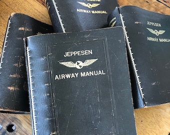Vintage Jeppesen Airway Manual 1968 Avigation Charts