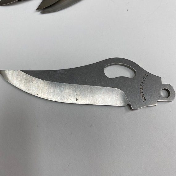 Vintage knife charm - Replacement knife blade - real pocket knife blade - 3" blade replacement - SCHRADE brand