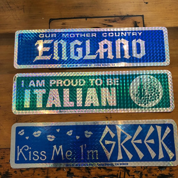 Hologram Bumper stickers - 3 to choose from - rad stickers - 70s 80s stickers