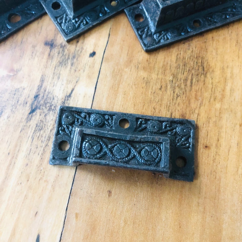 Vintage Style Cast Iron Drawer Pull Rustic Metal Drawer Etsy UK