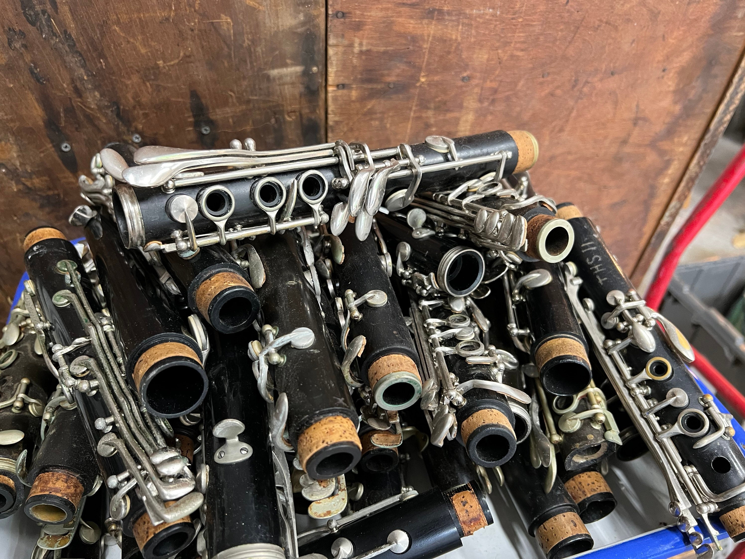 Woodwind Instruments Part One Vintage Clarinet ONE Section - Woodwind Instrument Part - Antique ...