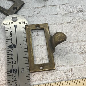 Soportes de etiquetas de latón vintage para cajones soporte | Etsy