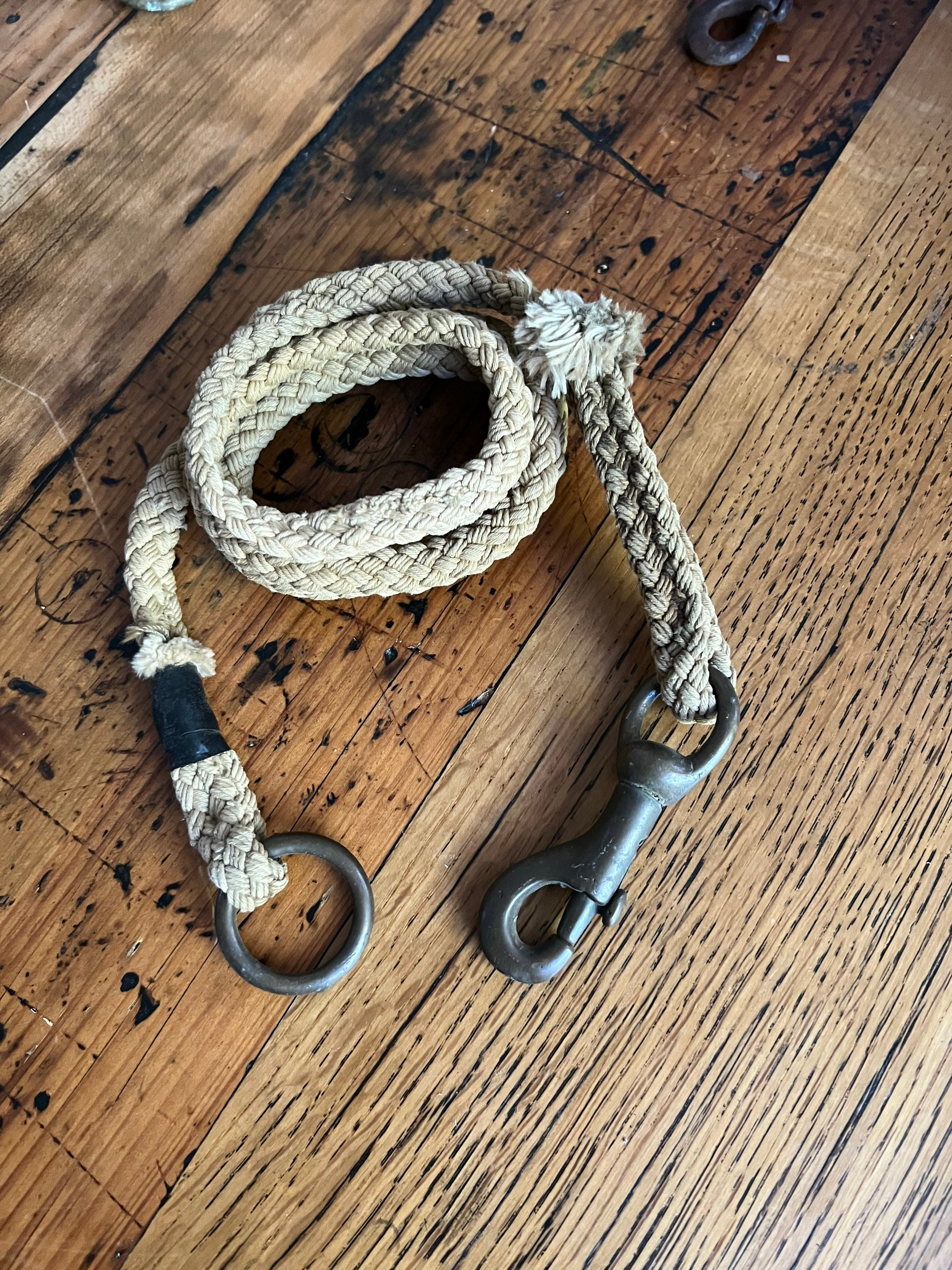 Vintage Rustic Horse Lead - Heavy Duty Leash Farm Tack Rope