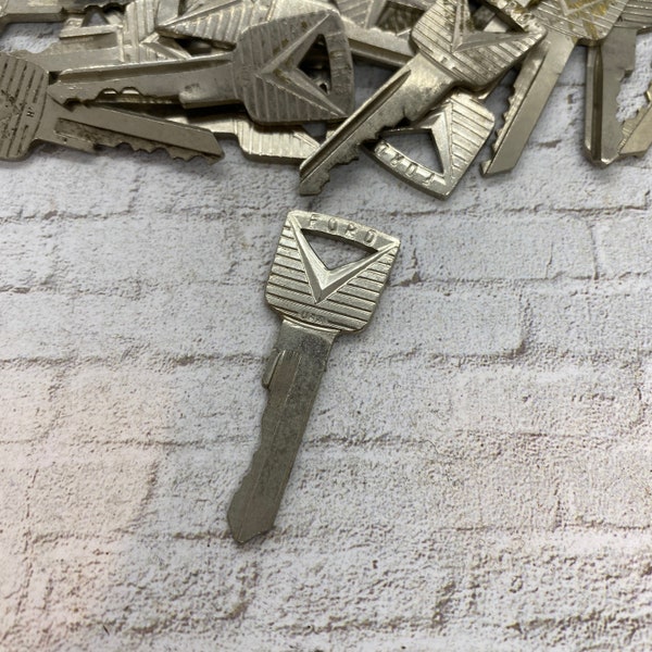 Vintage Ford car key - car key pendant charm - vintage auto key - automotive key - antique ford - classic car key - old car key - 50's key