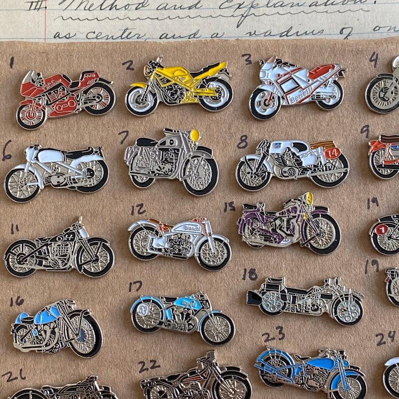 Motorcycle Lapel Pin Vintage Motorcycle Jacket Pin Biker Etsy