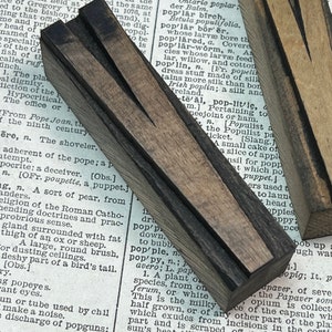 Tipografía de madera Letra V - 3&quot; de altura - Bloque de impresión de tipografía de madera antigua - número de madera