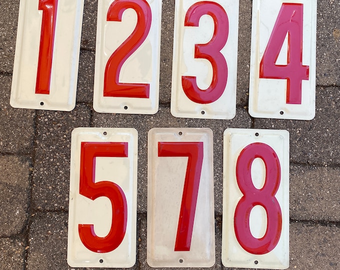 35 Vintage USED Plexiglass Gas Station Price Sign Numbers Etsy
