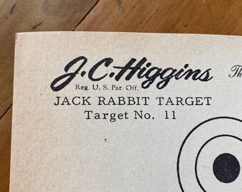 11 Jack Rabbit 3x Antique JC Higgins Sears Roebuck Paper Shooting Targets No 