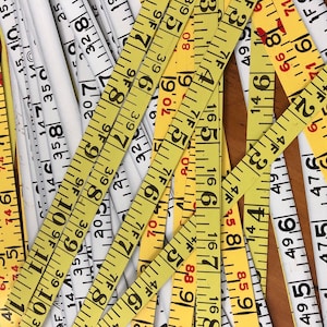 5 pieces - Antique metal measuring tape - vintage ruler - metal ruler - vintage tape measure - antique measuring - ruler pieces