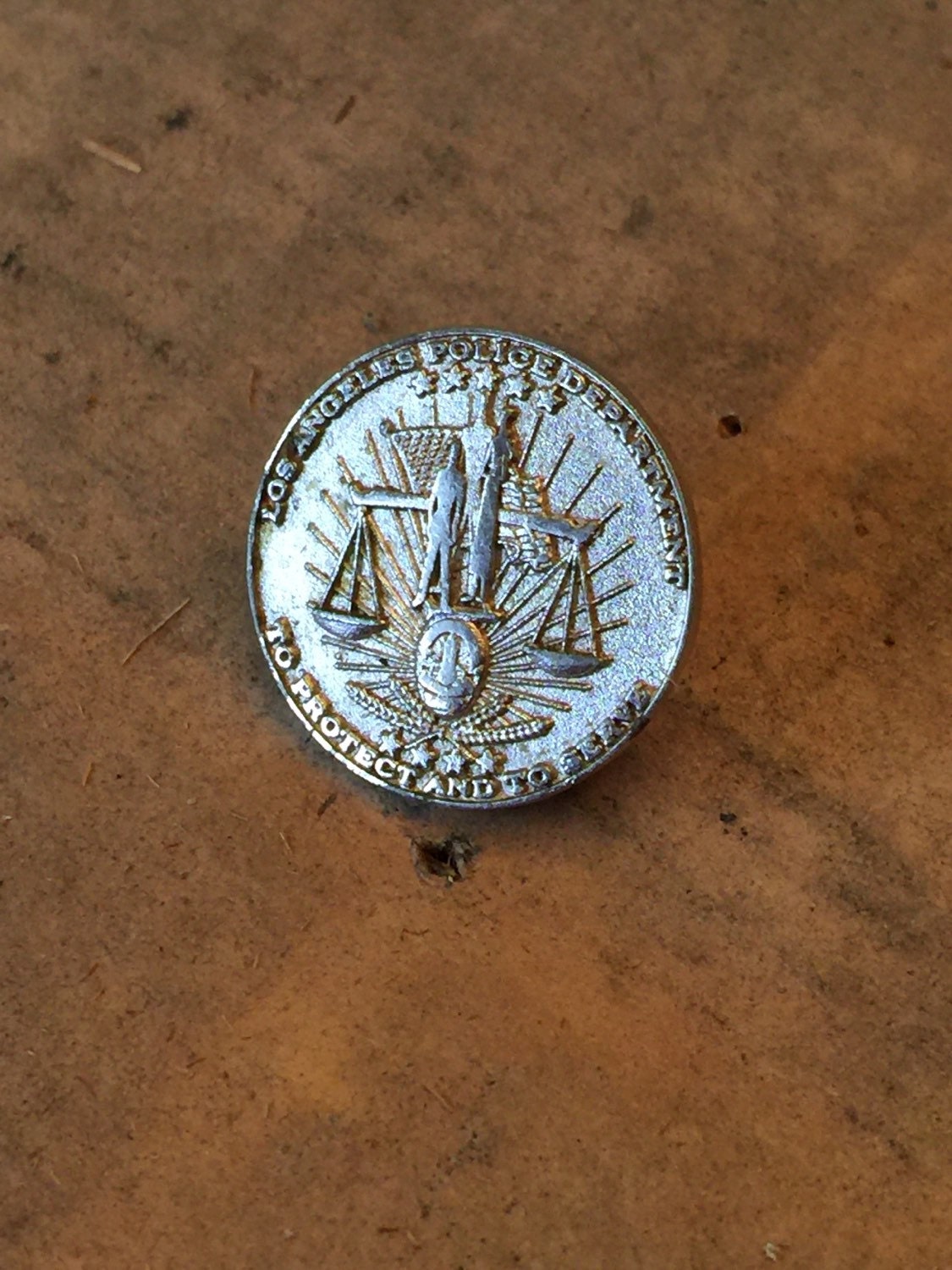 Los Angeles Police Department Pin LAPD metal lapel pin police badge