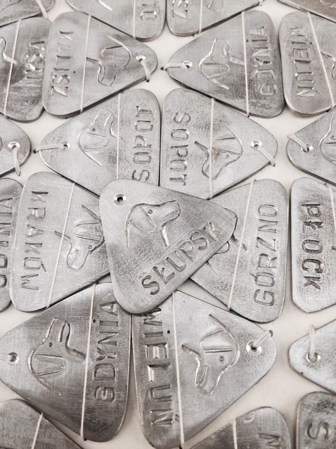 Vintage silver dog tags K9 dog license tag military dog tag