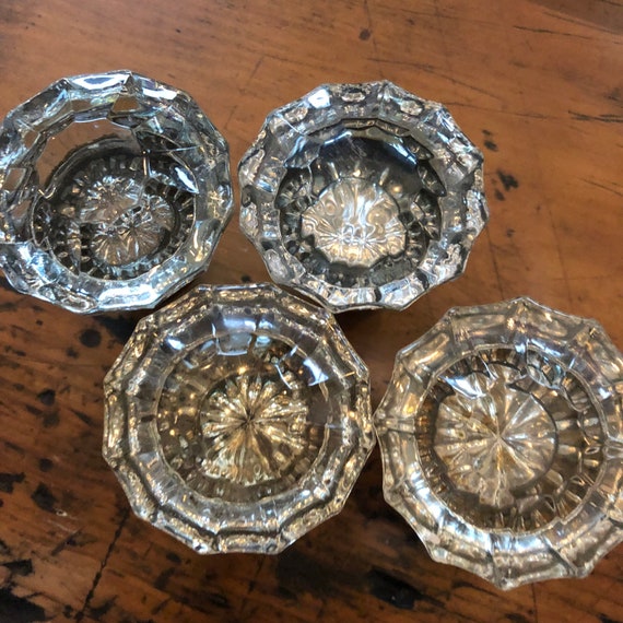 Antique Glass Door Knob Vintage Salvaged Doorknob Antique Crystal Knob Architectural Hardware Old Door Knob Antique Door Handle