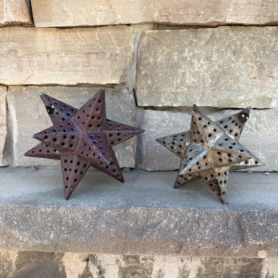 Vintage Moravian Star ornament Lantern- metal lantern Christmas Decor