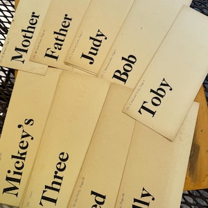 Vintage WORD flash cards - old school flash cards - antique teaching - old flash cards