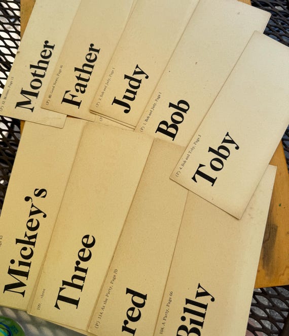 Vintage WORD flash cards - old school flash cards - antique teaching - old flash cards