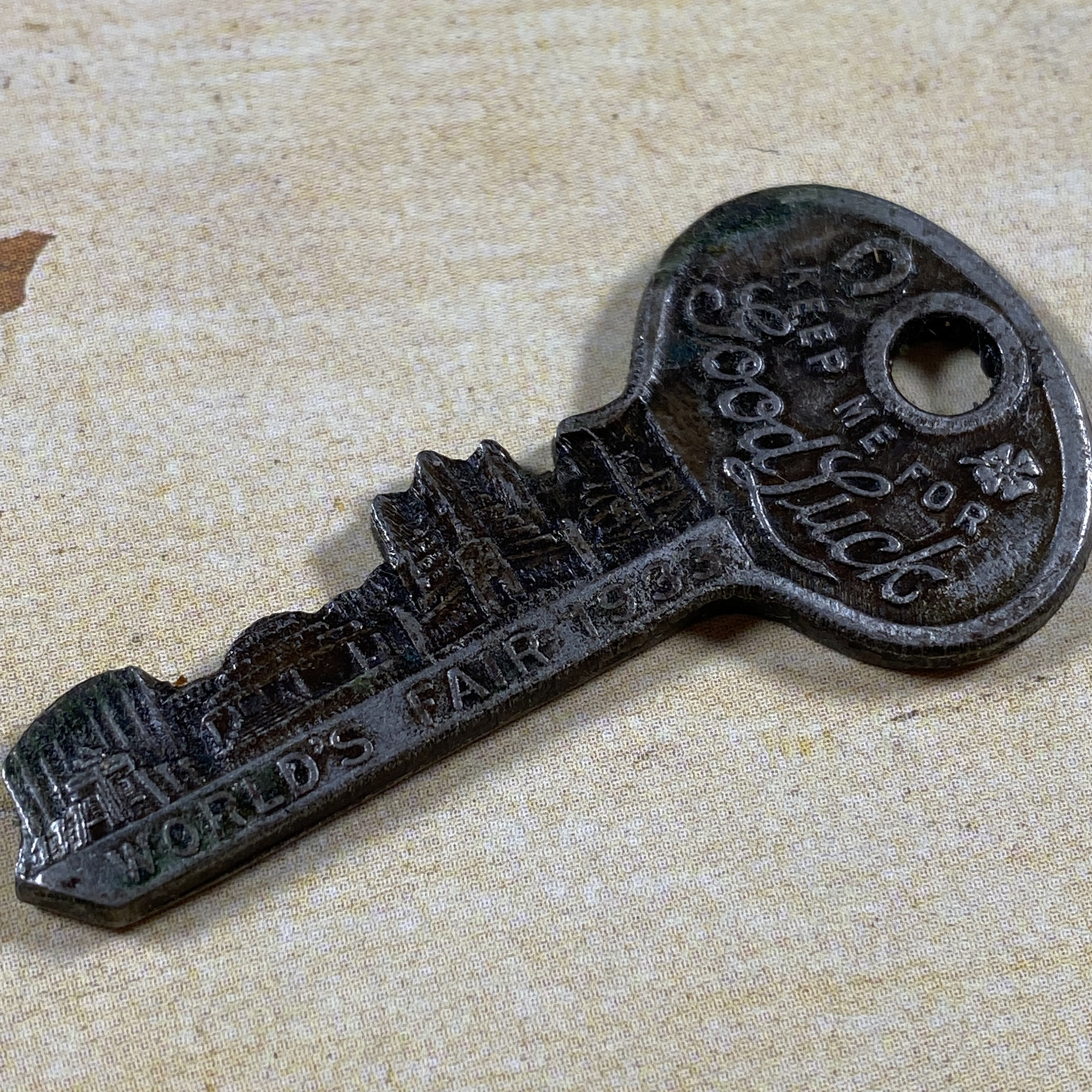 1933 World's Fair Master Key - Good Luck Key - 1933 Chicago