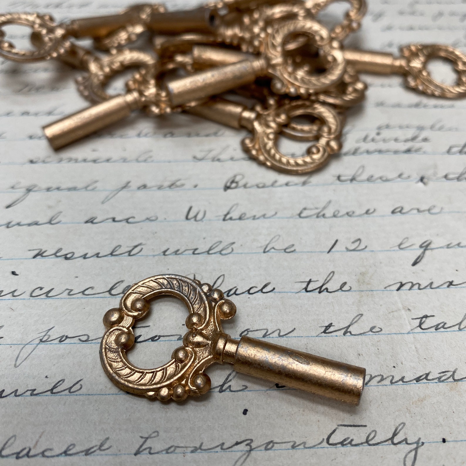 Brass Antique Lamp Switch Key Vintage Skeleton Key Vintage Etsy