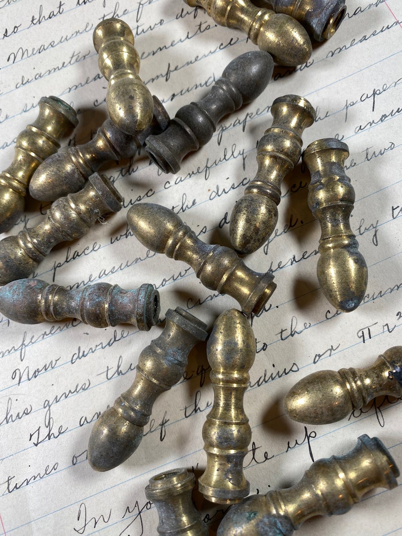 Antique Lamp Finial Ornate Metal Lamp Final Vintage Lamp Etsy