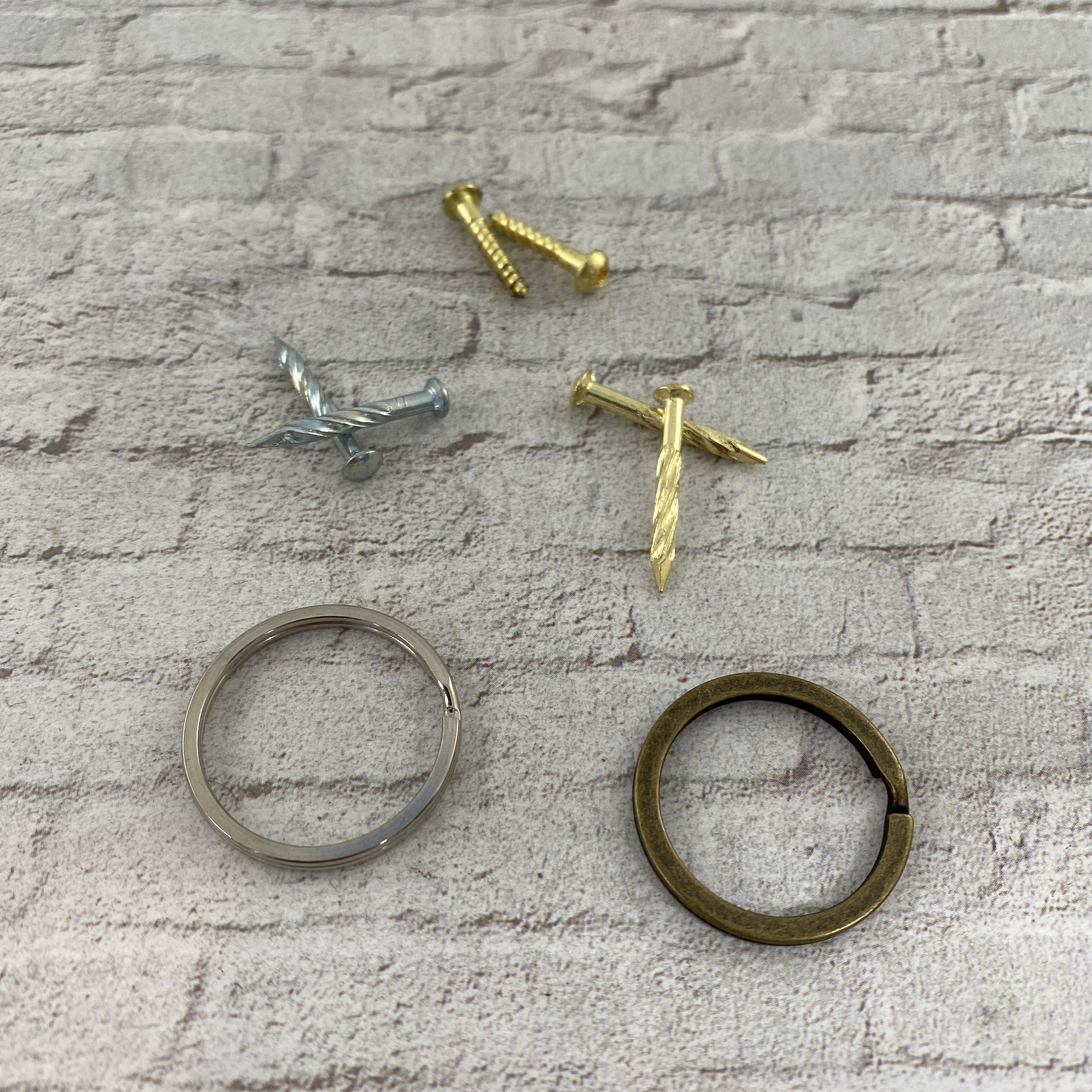 Add on Accessories to Custom Brass Tags - Keychain or Brass Nails or ...