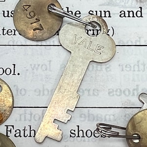 Yale Diebold Bankschlüssel Set - Industrial Hochsicherheitsschlüssel - Vintage Tresorfachschlüssel - Vintage Bankschlüssel - Steampunk Schlüssel