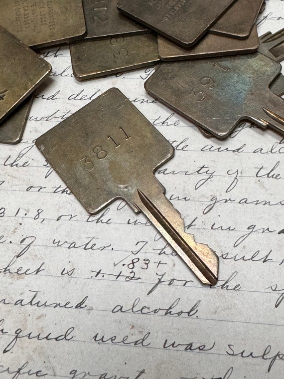 Vintage 1980's Hotel motel Keys  - hotel keys - motel keys -