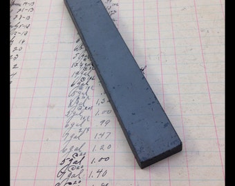 Antiguo fundido de aluminio signo Carta I - Vintage metal marquesina - gris desgastado 6" alto