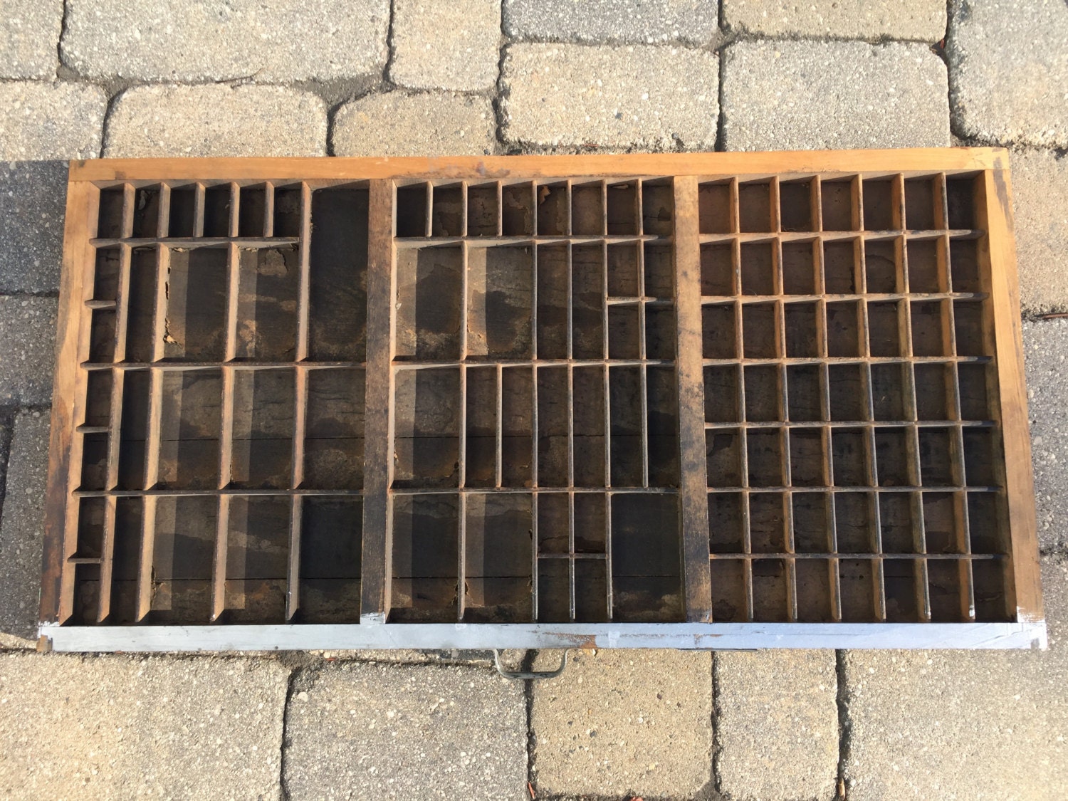 Vintage Wooden Printers Tray letterpress drawer printers drawer