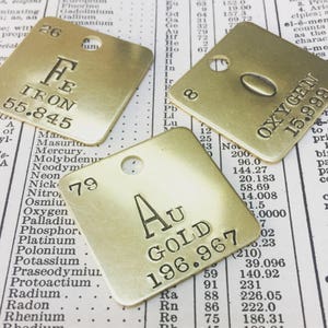 Brass Periodic Table 