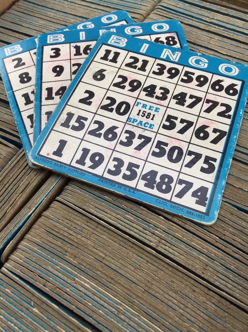 Cardboard Bingo Cards