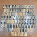Wide WOODEN Letterpress Printing blocks 1-5/16' antique - Your Choice- wood letterpress type - vintage wood letter - wood alphabet 