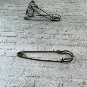 Bronzefarbene Messing Deckennadel - 3&quot; Pferdenadel - Kilt Pin - große Sicherheitsnadel - Sicherheitsnadel - Pferdedecke Anstecker - große Sicherheitsnadel -