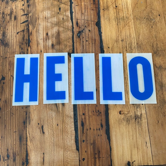 Blue plastic letter 4" alphabet A-Z numbers –flexible letter - your choice- Blue marquee letter – Blue sign letter –  plastic sign