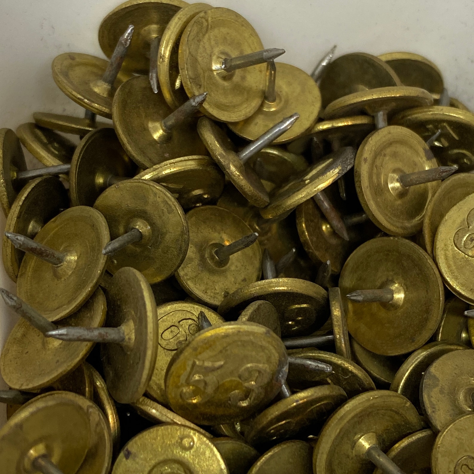 Antique Raised Numbered Thumb Tacks vintage metal tacks with Etsy