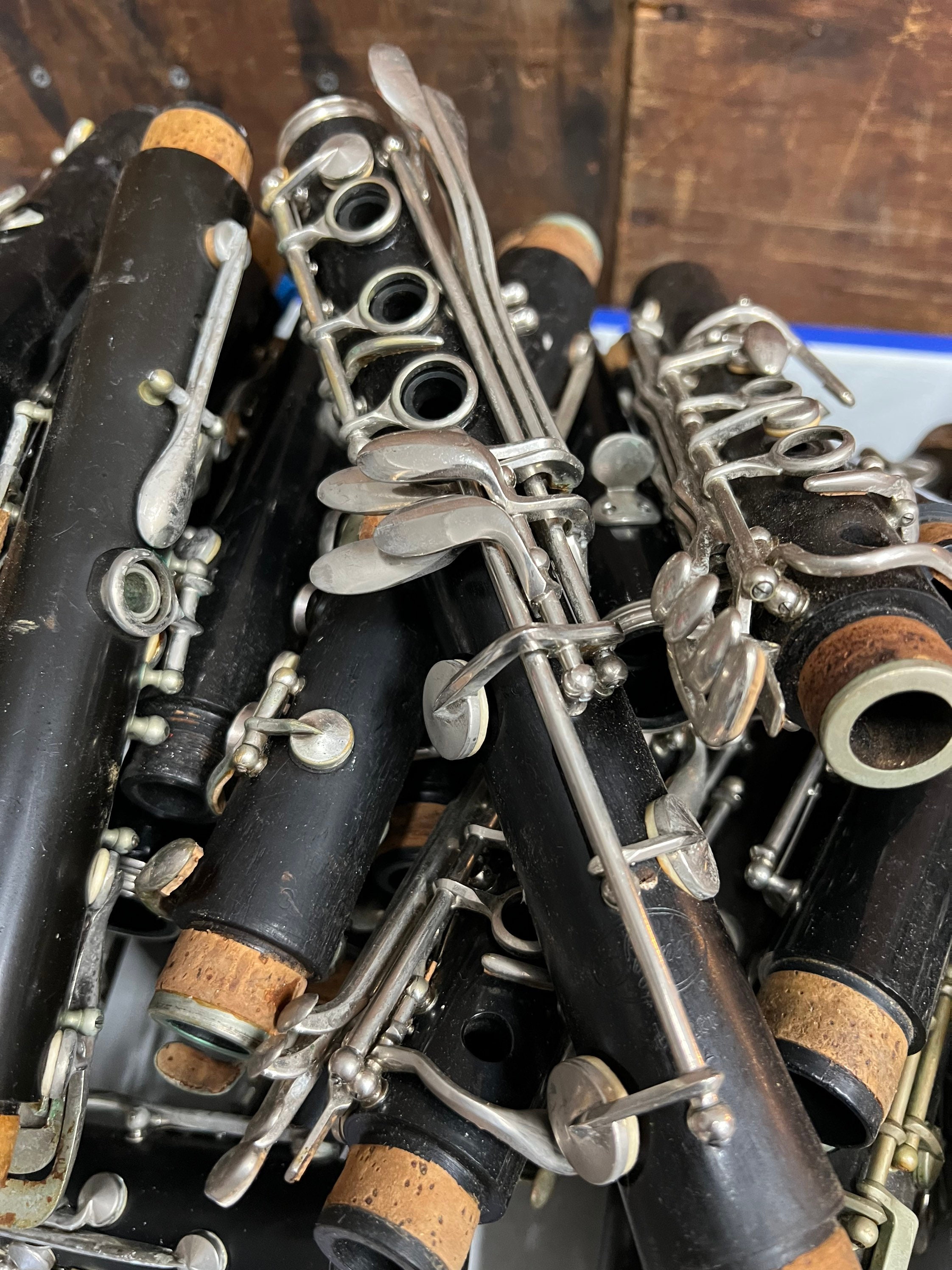 Woodwind Instruments Part One Vintage Clarinet ONE Section - Woodwind Instrument Part - Antique ...