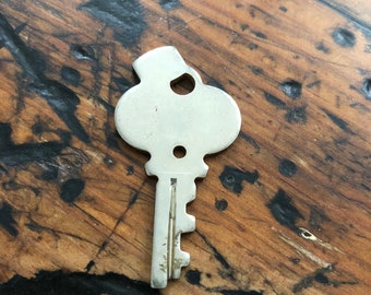 Blank American tourister key  - Unique luggage or suitcase key - vintage key charm - old key