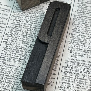 Tipografía de madera Letra P - 3&quot; de altura - Bloque de impresión de tipografía de madera antigua - número de madera