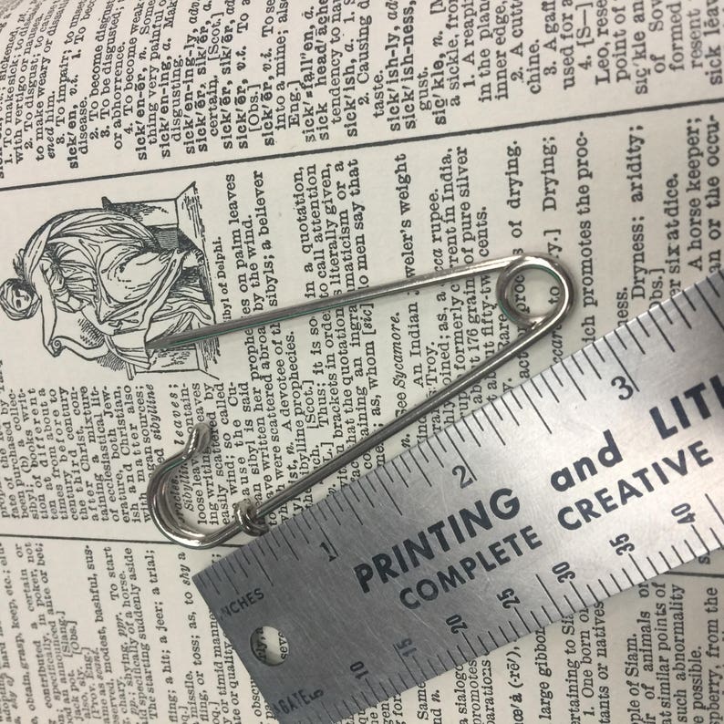 Blanket Pin 3 Horse Pin Kilt Pin Large Safety Pin Etsy