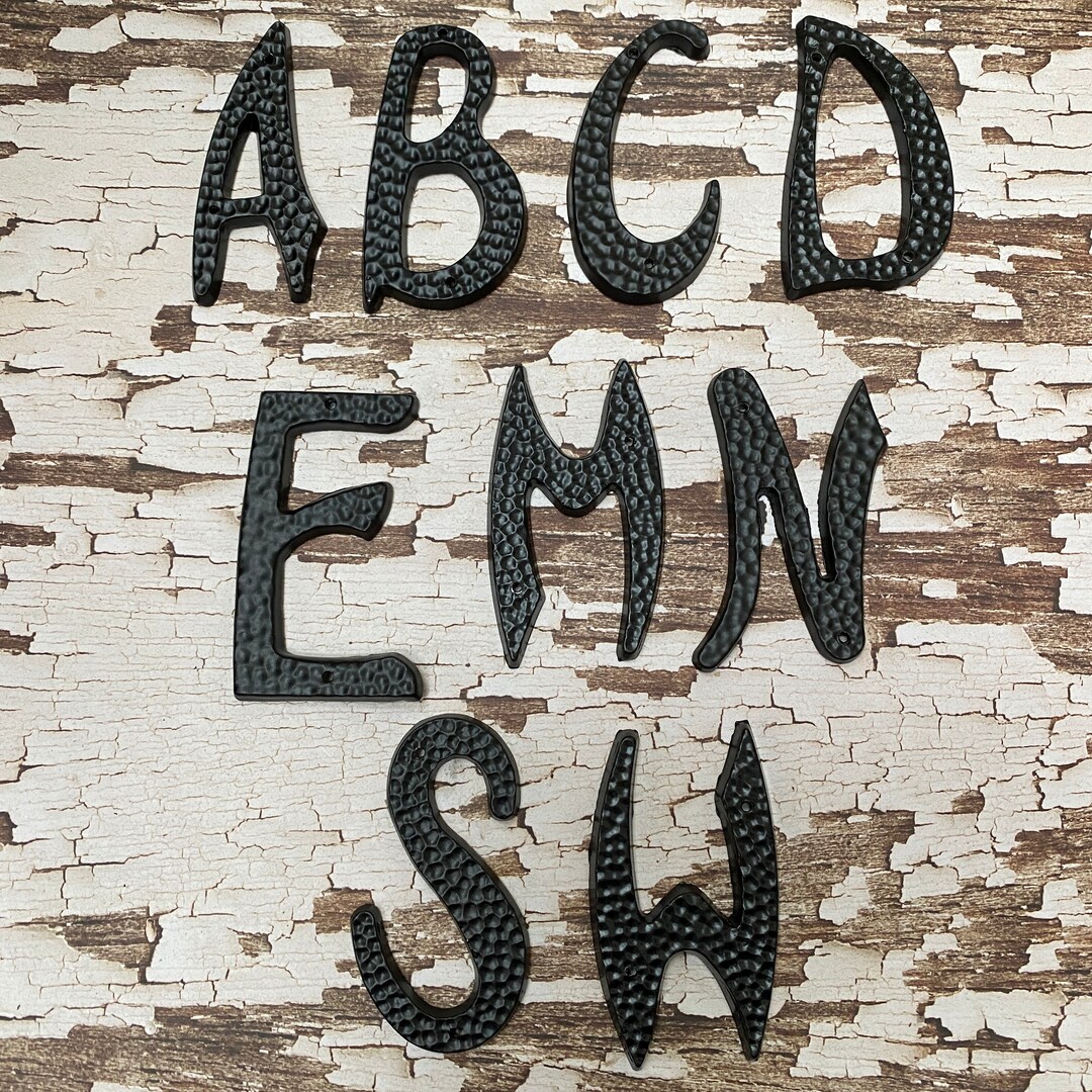 Black Metal Address Letter 3