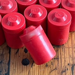 Kodak 35mm cartucho de película de plástico rojo - lata de película - cámara de película - cartucho de película vintage - pequeño recipiente de película de plástico - lata de película vintage