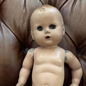 Bambola vintage inquietante - Parti di bambola vintage degli anni '40 - Imperial Crown Toy Doll