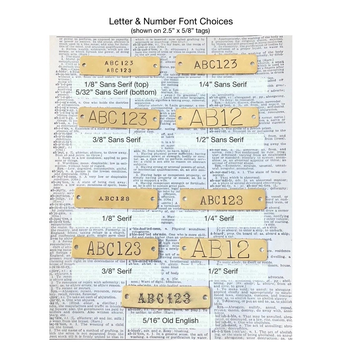 Custom Hand Punched Brass SLANG Cool Popular Slang Hand Etsy