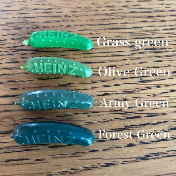 Vintage Heinz Pickle pin - Choose color - grass, … - image 2