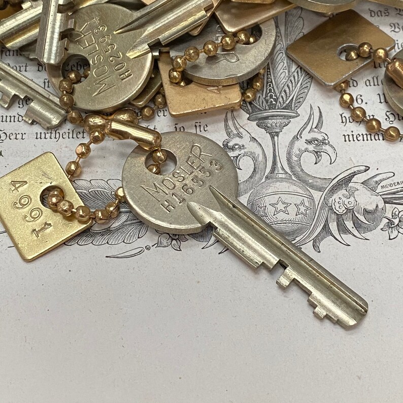 Mosler bank safe key set Industrial high security key Etsy