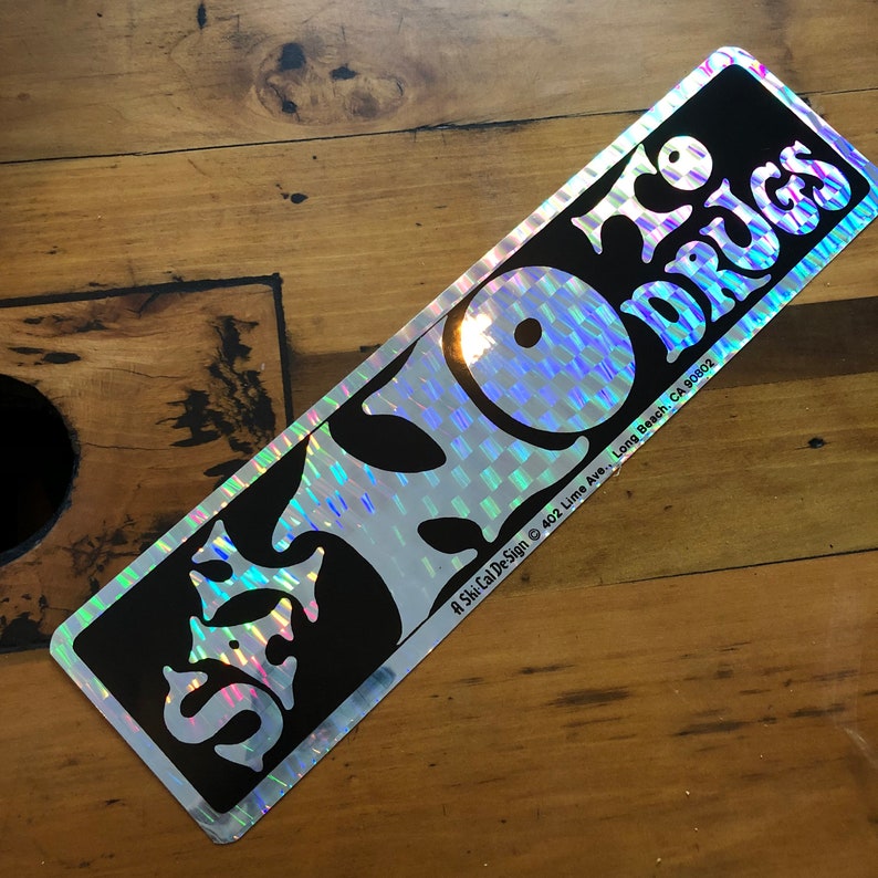 Hologram Bumper stickers 4 to choose from rad stickers 70s 80s stickers Say No to Drugs