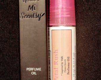 Aceite perfumado Petal Rush / Inspirado en Flowerbomb / Aroma femenino / Roll-on de 10 ml