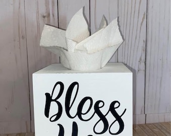 Que Dios te bendiga, caja de pañuelos